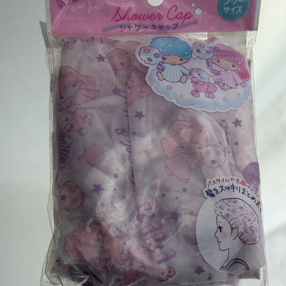 Cute Sanrio Pink Shower Cap